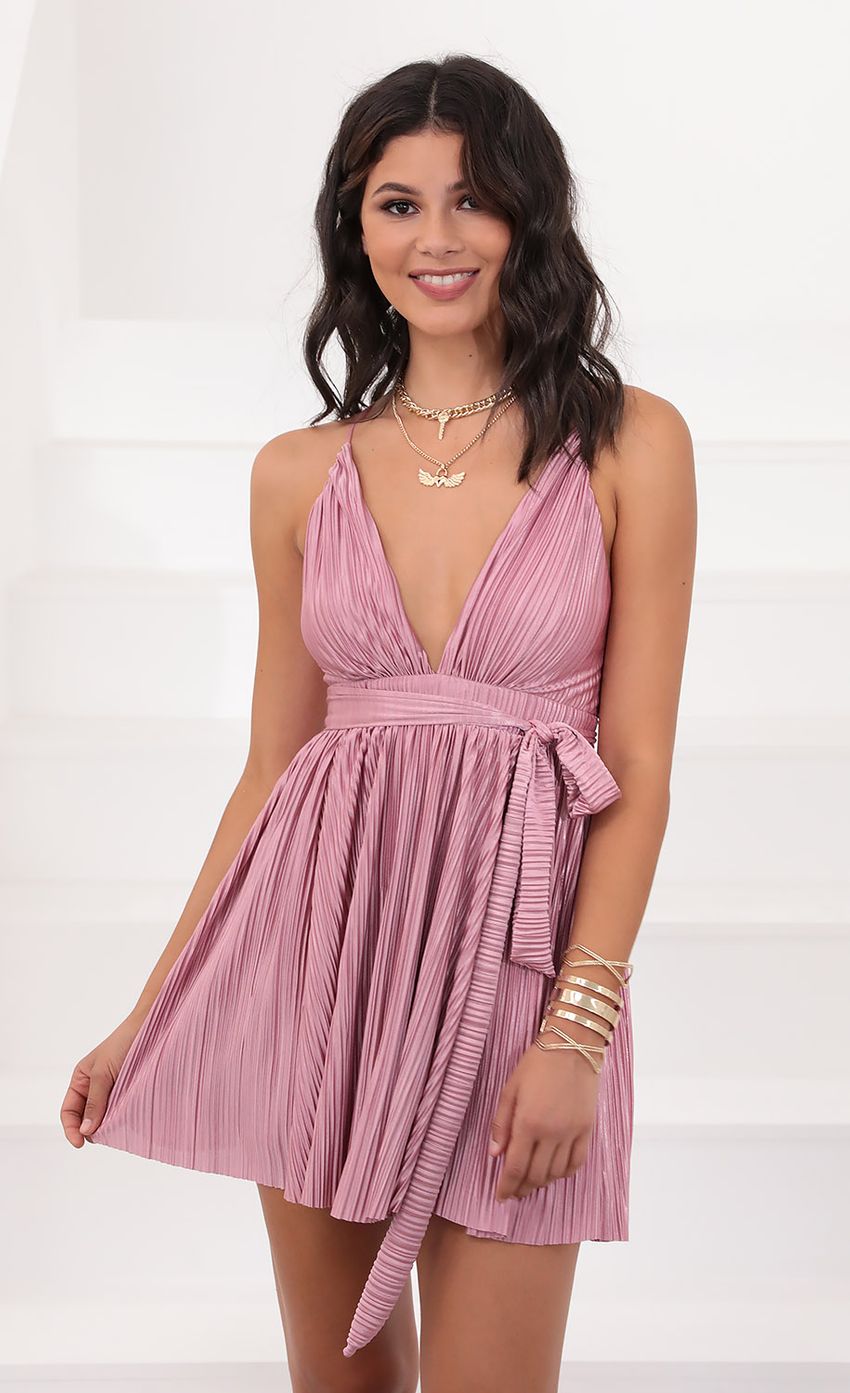 Picture Wrap Dress in Pink. Source: https://media-img.lucyinthesky.com/data/Jul20_2/850xAUTO/781A1104.JPG