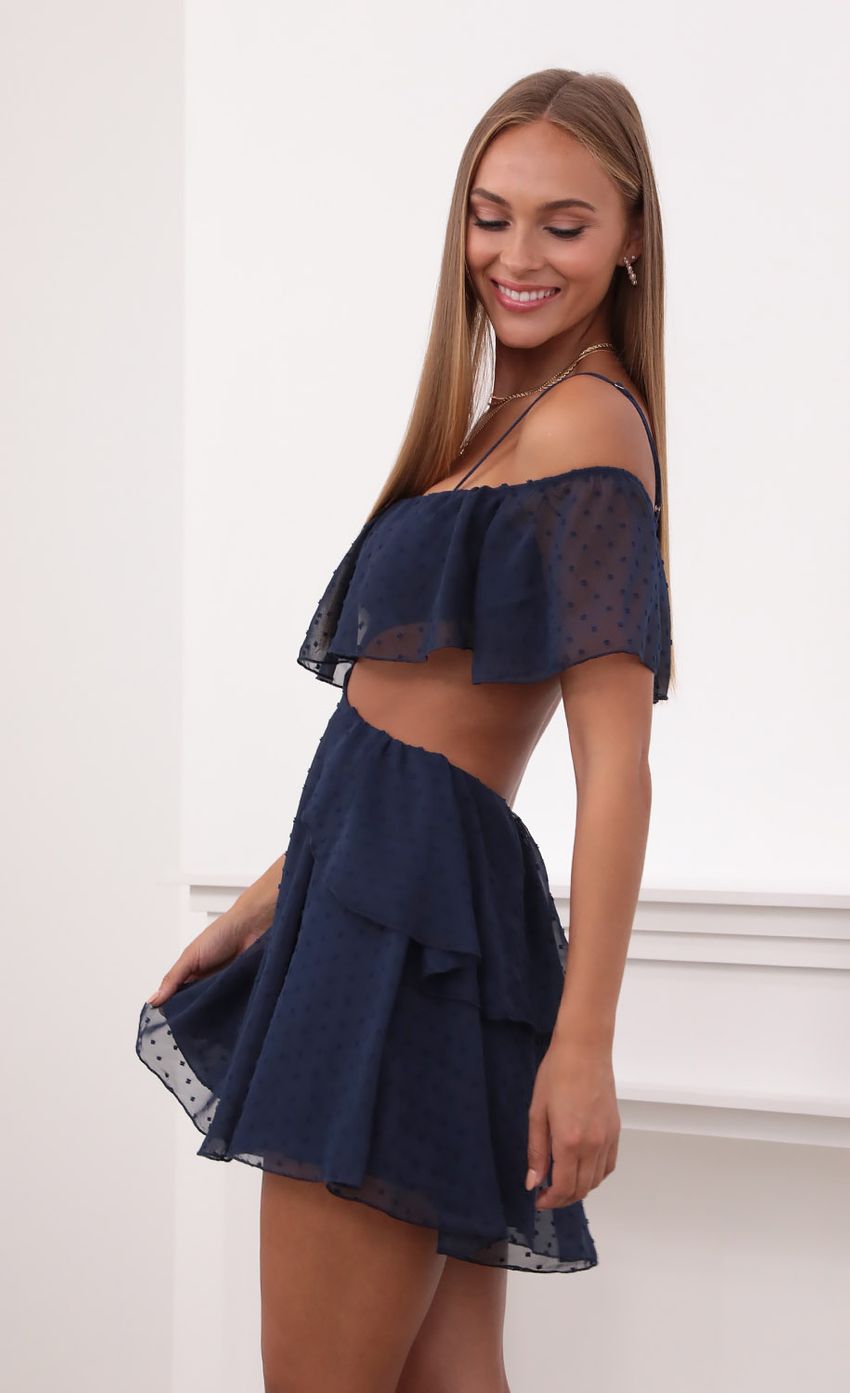 Picture Mesh Cutout Dress in Navy. Source: https://media-img.lucyinthesky.com/data/Jul21_1/850xAUTO/1V9A1354.JPG