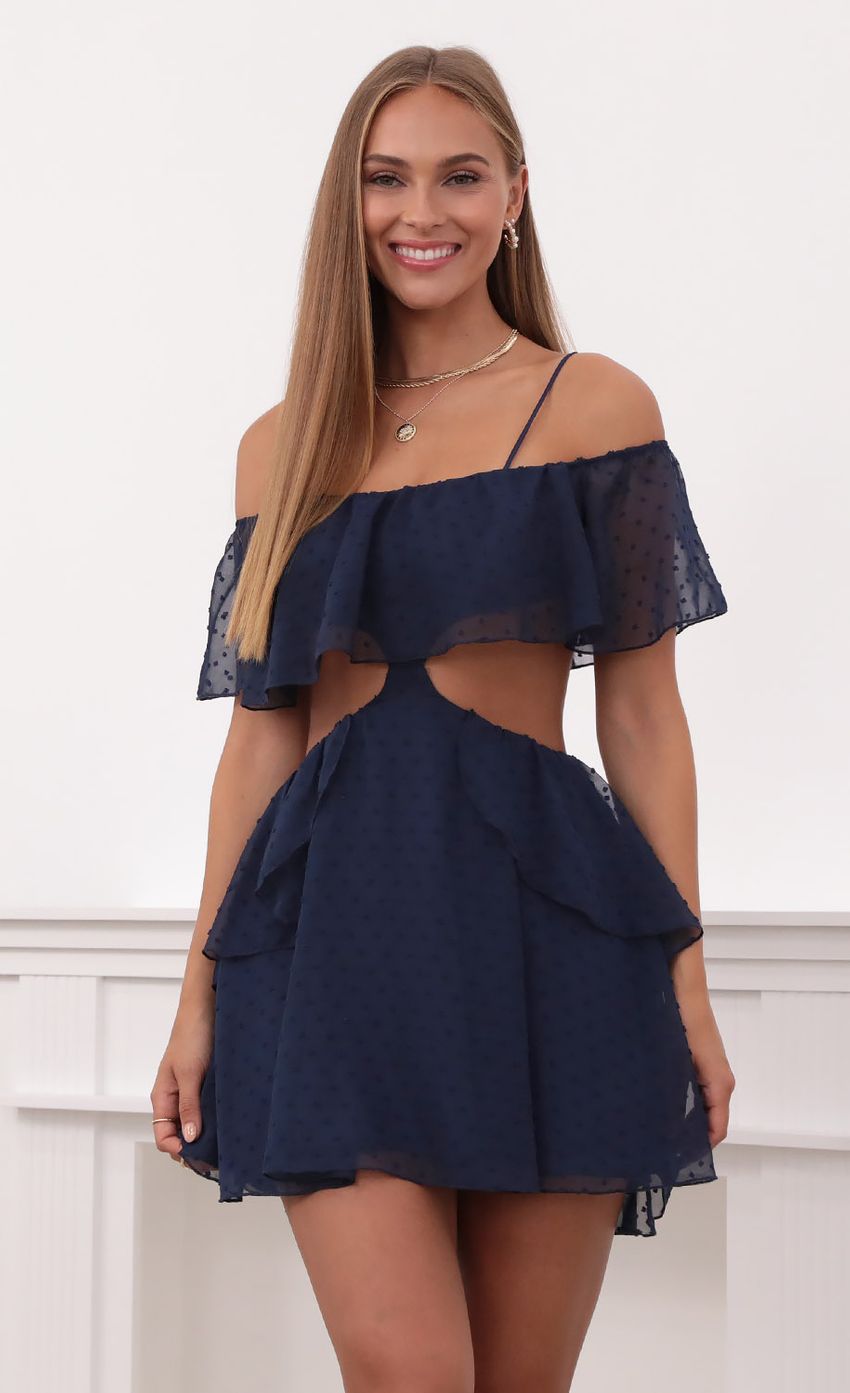 Picture Mesh Cutout Dress in Navy. Source: https://media-img.lucyinthesky.com/data/Jul21_1/850xAUTO/1V9A1431.JPG