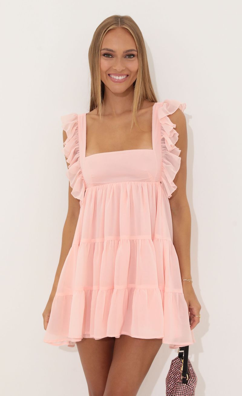 Babydoll discount ruffle dress