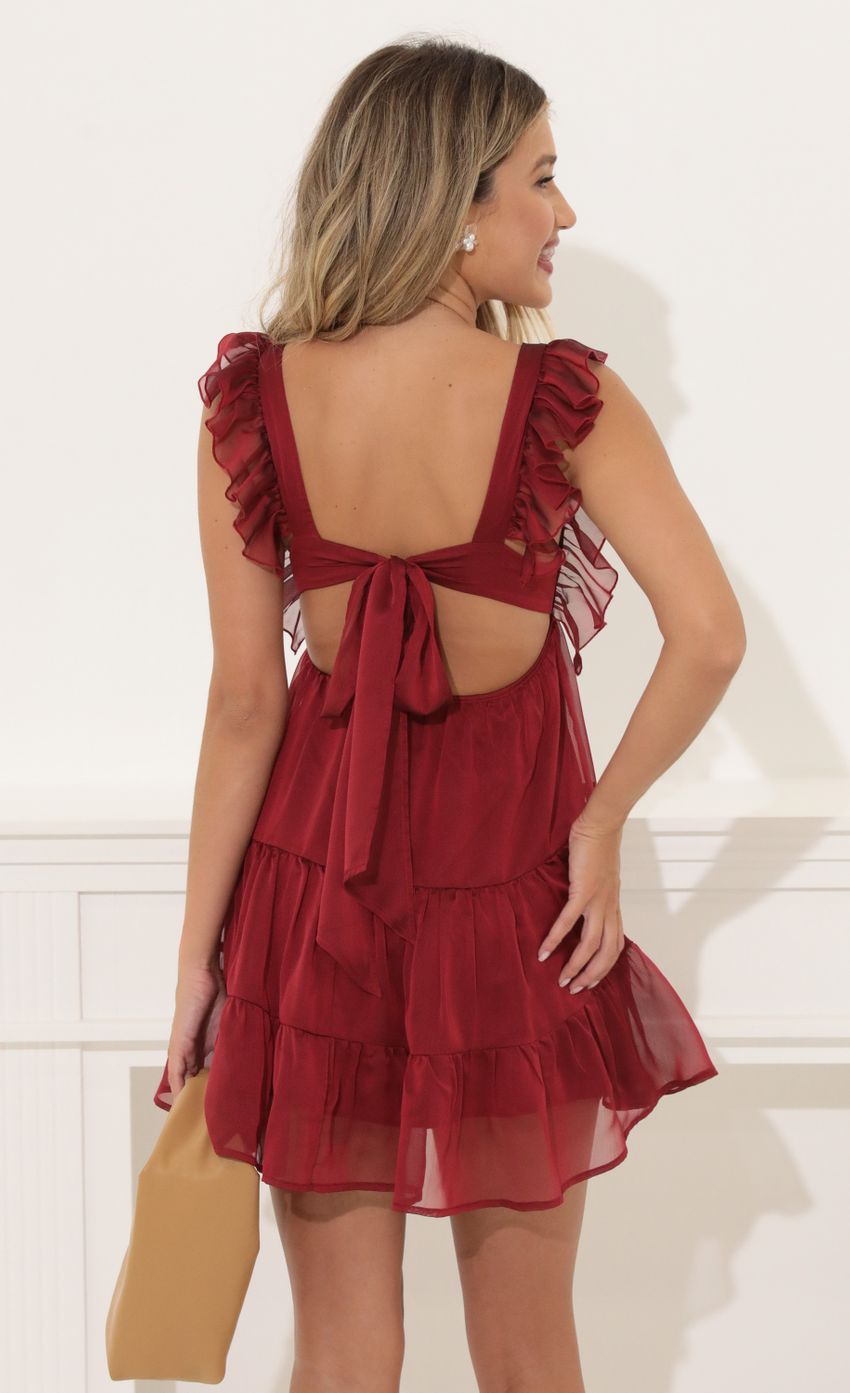 Picture Chiffon Baby Doll Ruffle Dress in Red. Source: https://media-img.lucyinthesky.com/data/Jul22/850xAUTO/28e98602-dff3-42bb-84e4-250210694915.jpg