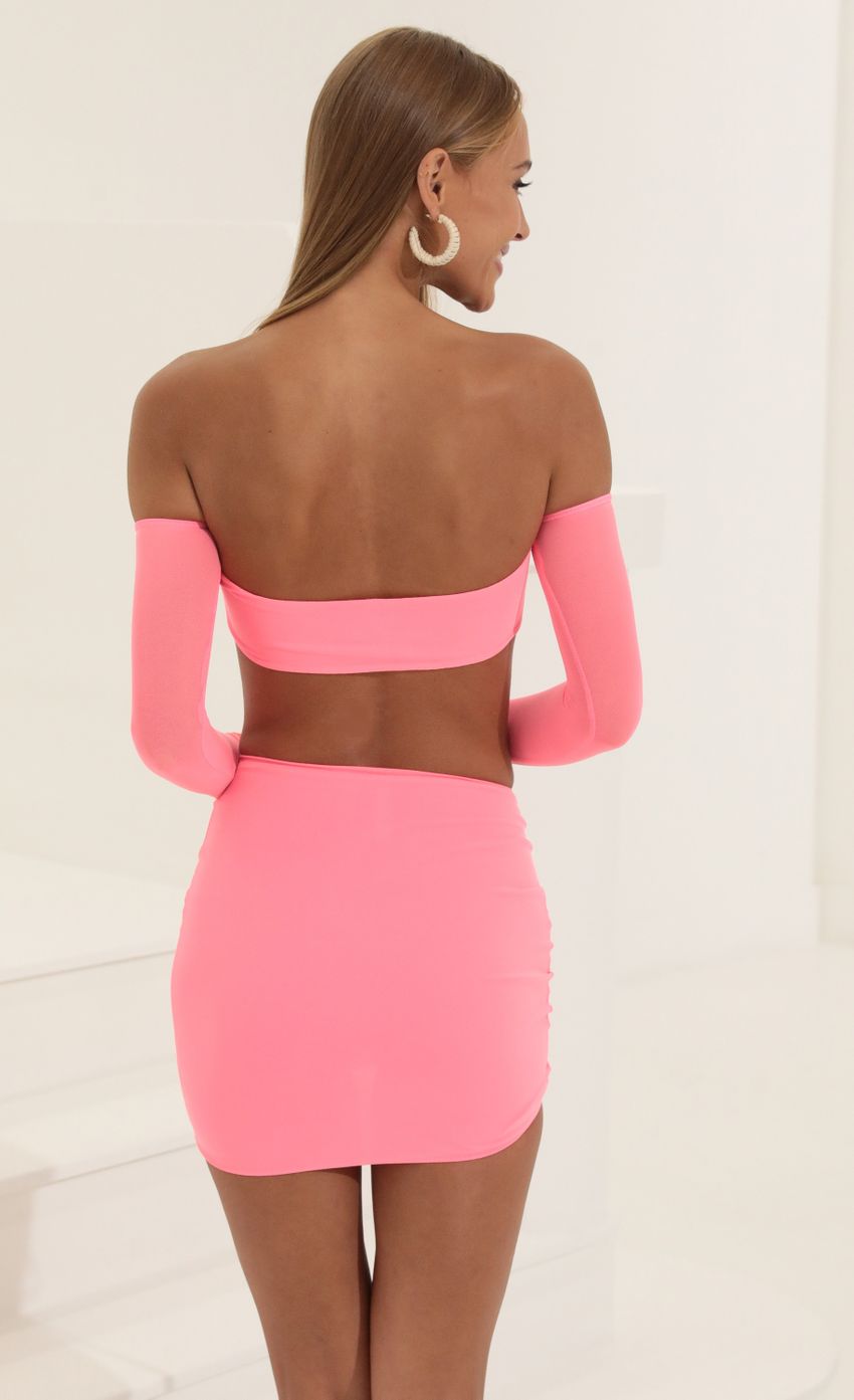 Picture Mesh Two Piece Skirt Set in Pink. Source: https://media-img.lucyinthesky.com/data/Jul22/850xAUTO/abd87e75-9bd9-4336-bb03-7309ee9e06e6.jpg