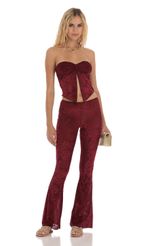 Picture Velvet Mesh Two Piece Set in Maroon. Source: https://media-img.lucyinthesky.com/data/Jul23/150xAUTO/121eae9a-84ab-4108-927a-7ebc85439c4e.jpg