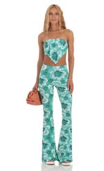 Picture Floral Two Piece Set in Green. Source: https://media-img.lucyinthesky.com/data/Jul23/150xAUTO/c2a8bd8f-f61a-4b7d-8432-2ec12f999f26.jpg