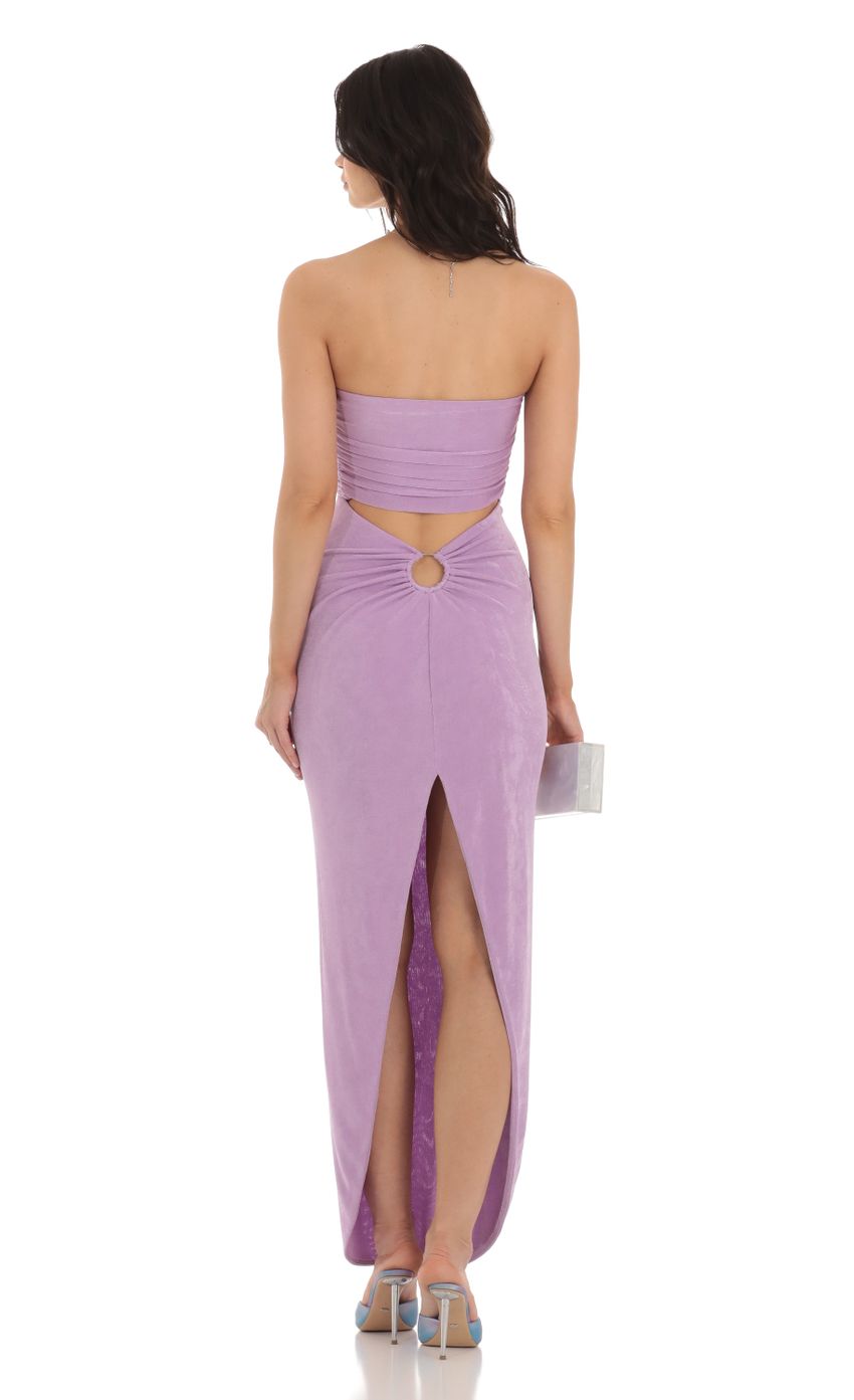 Product image for Latica Slinky Strapless Dress in Purple