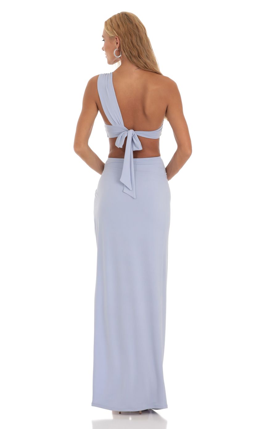 Picture One Shoulder Two Piece Set in Blue. Source: https://media-img.lucyinthesky.com/data/Jul23/850xAUTO/2f686439-6a2e-419c-85bf-0f2ab736ca5a.jpg