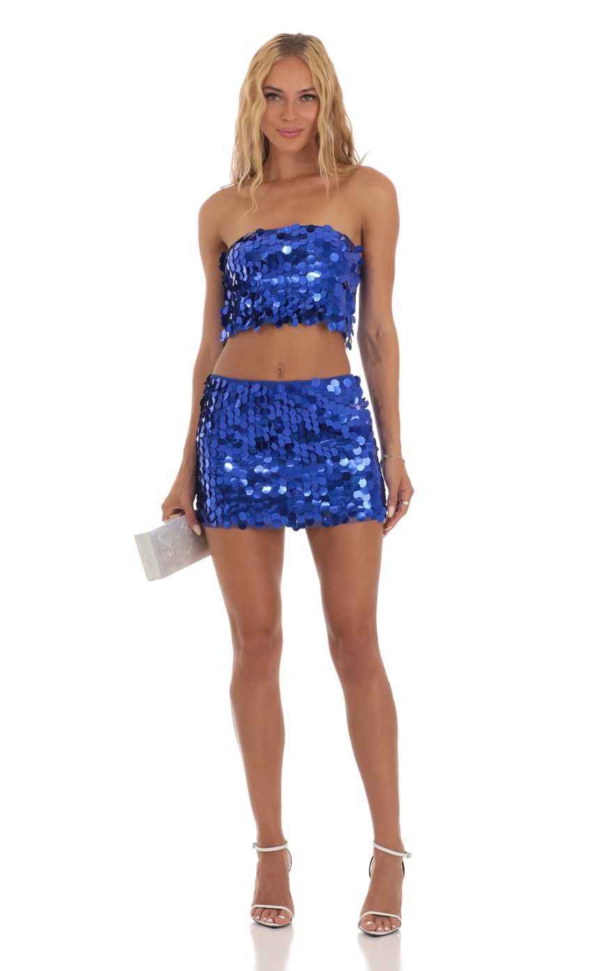 Picture Sequin Strapless Two Piece Set in Blue. Source: https://media-img.lucyinthesky.com/data/Jul23/850xAUTO/4ed7cefe-c8fa-4857-a0cd-7c5536362fc0.jpg