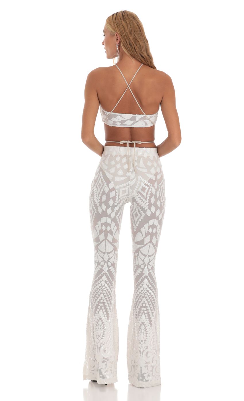 Picture Sequin Three Piece Set in White. Source: https://media-img.lucyinthesky.com/data/Jul23/850xAUTO/5d725286-9e2d-4025-91a0-21a6679c3800.jpg