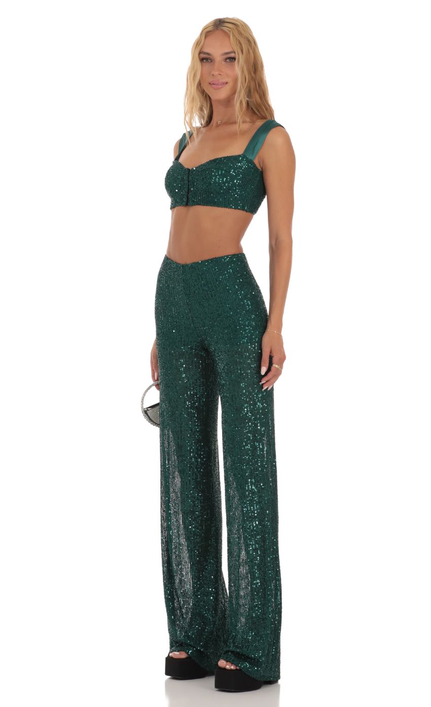 Picture Sequin Two Piece Set in Green. Source: https://media-img.lucyinthesky.com/data/Jul23/850xAUTO/7f26045d-7caf-4165-a90a-a61e23fcd012.jpg