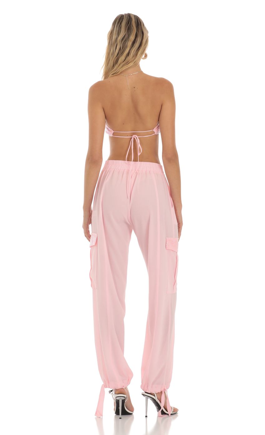 Picture Sequin Two Piece Set in Pink. Source: https://media-img.lucyinthesky.com/data/Jul23/850xAUTO/86de50b8-0a5b-4297-8fcd-388a642c7fcf.jpg