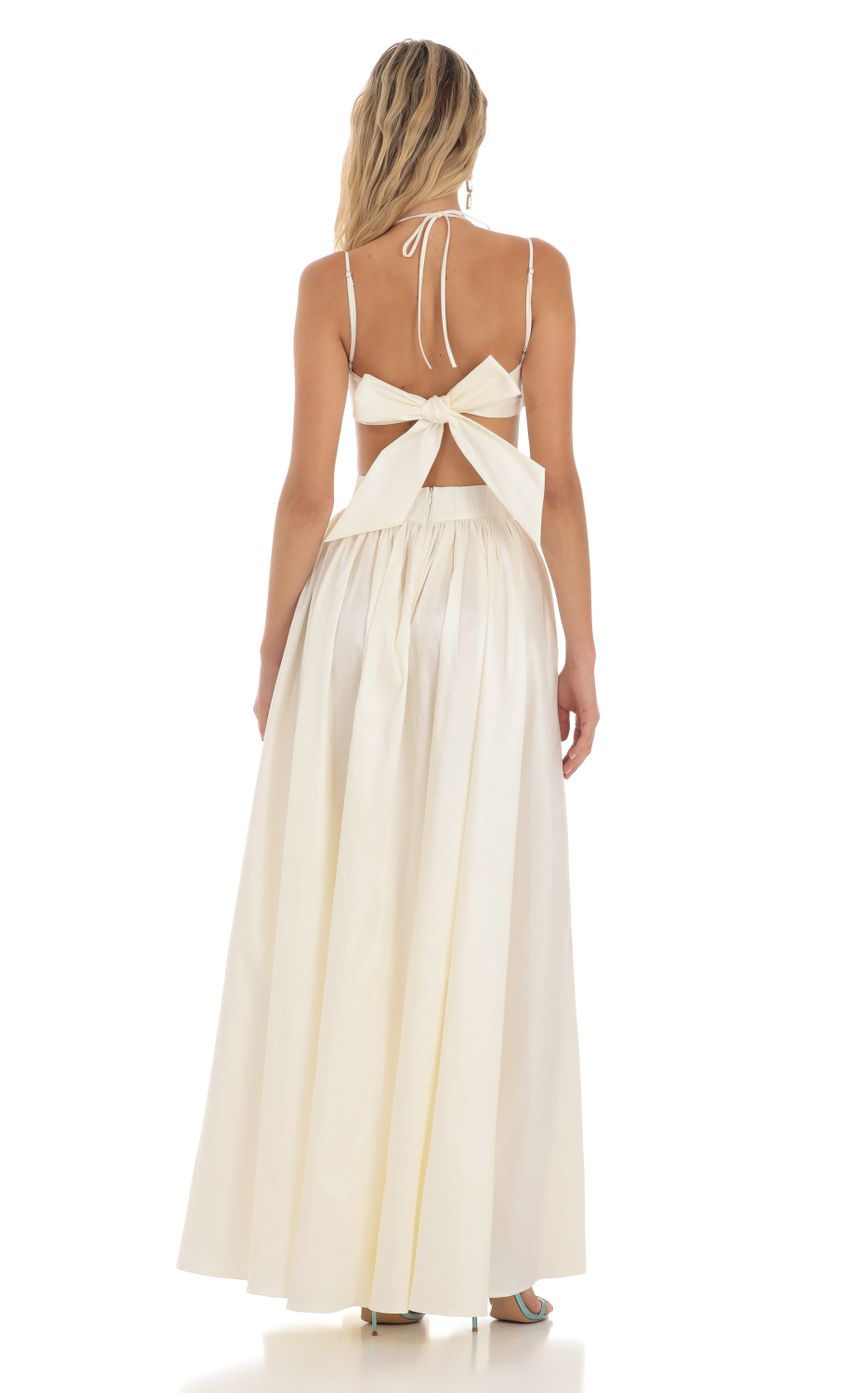 Picture Maxi Two Piece Set in Cream. Source: https://media-img.lucyinthesky.com/data/Jul23/850xAUTO/ca9ac1f3-2717-499b-b94a-79ad4c6ca5d1.jpg