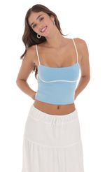 Picture Outline Crop Top in Sky Blue. Source: https://media-img.lucyinthesky.com/data/Jul24/150xAUTO/54d00af0-f122-47f2-baba-640531955d2b.jpg