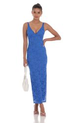 Picture Lace Open Back Bodycon Maxi Dress in White. Source: https://media-img.lucyinthesky.com/data/Jul24/150xAUTO/d6c72d75-232e-47a3-9db0-cbdc5c26307f.jpg