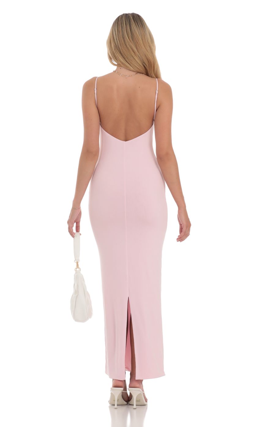 Picture Bodycon Maxi Dress in Pink. Source: https://media-img.lucyinthesky.com/data/Jul24/850xAUTO/0d6d5666-5d41-492d-b40c-3e8062bad384.jpg