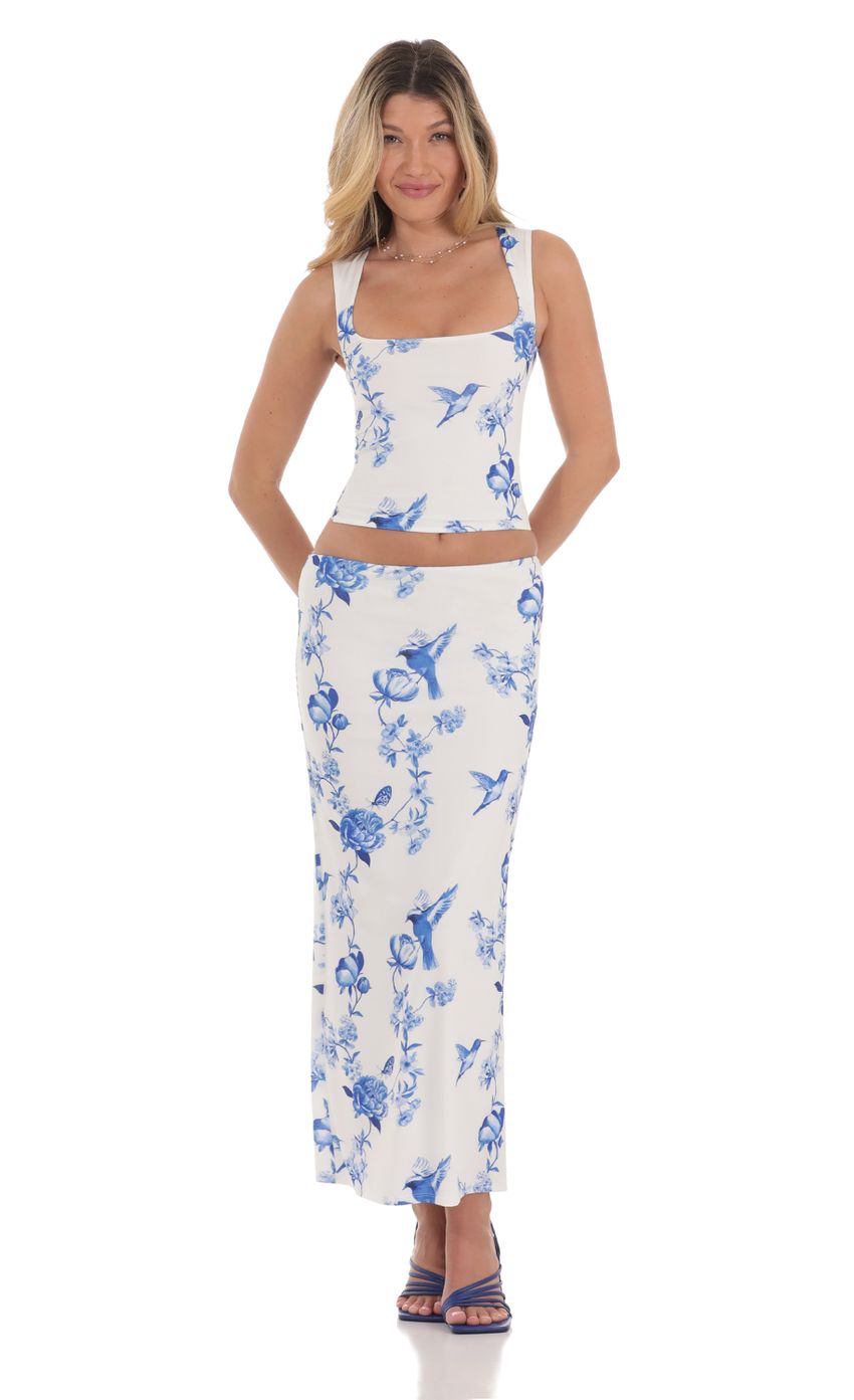 Picture Floral Maxi Two Piece Set in White. Source: https://media-img.lucyinthesky.com/data/Jul24/850xAUTO/1b23f6ab-5268-4419-b373-9c21e5838656.jpg