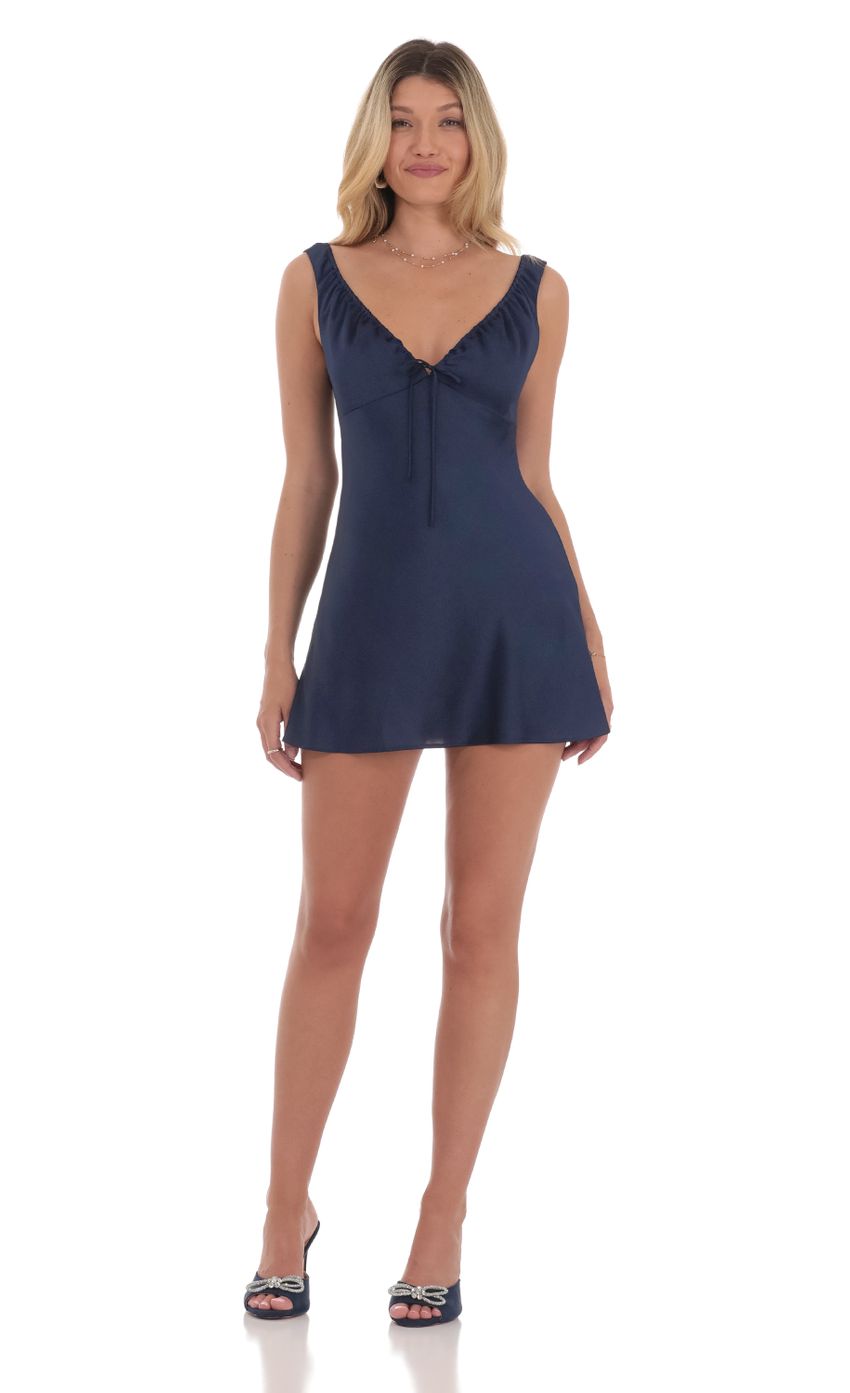 Picture Satin V-Neck Dress in Navy. Source: https://media-img.lucyinthesky.com/data/Jul24/850xAUTO/25a9d715-6438-4a65-9fbb-4455c218bfc8.jpg