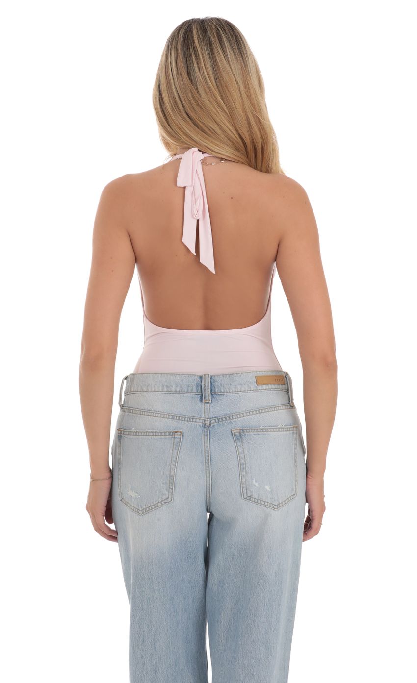 Picture Cowl Neck Bodysuit in Pink. Source: https://media-img.lucyinthesky.com/data/Jul24/850xAUTO/297746ba-53ce-4a41-bbb3-13b3b83d46a0.jpg