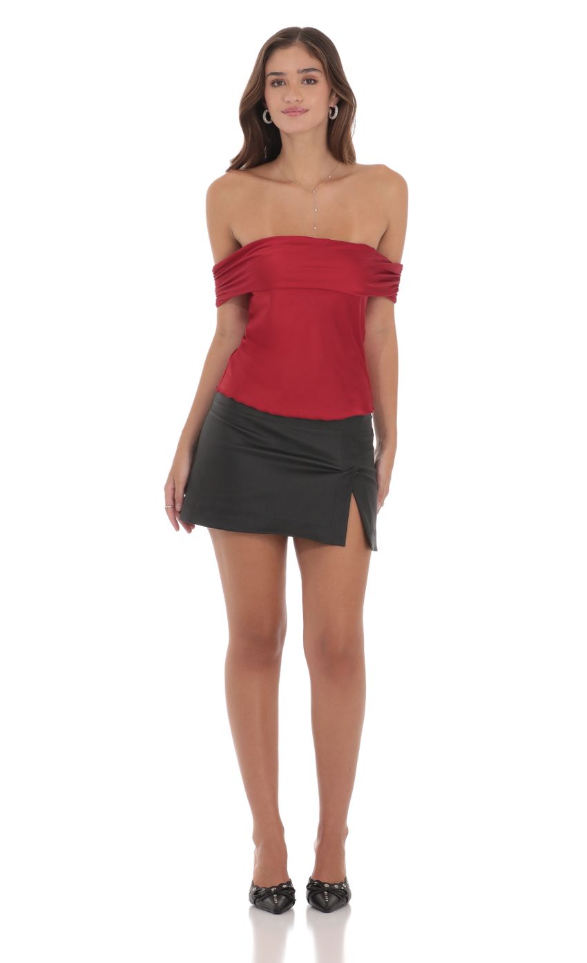 Picture Off Shoulder Satin Top in Red. Source: https://media-img.lucyinthesky.com/data/Jul24/850xAUTO/4d4a1689-f182-4ded-b357-1c9ab94a4231.jpg