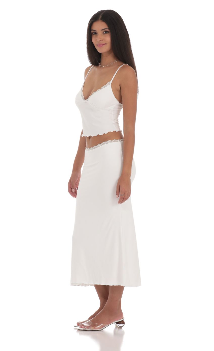 Picture Lace Trim Maxi Two Piece Set in White. Source: https://media-img.lucyinthesky.com/data/Jul24/850xAUTO/80127856-2998-48ff-8ac4-cd93a9c3c405.jpg