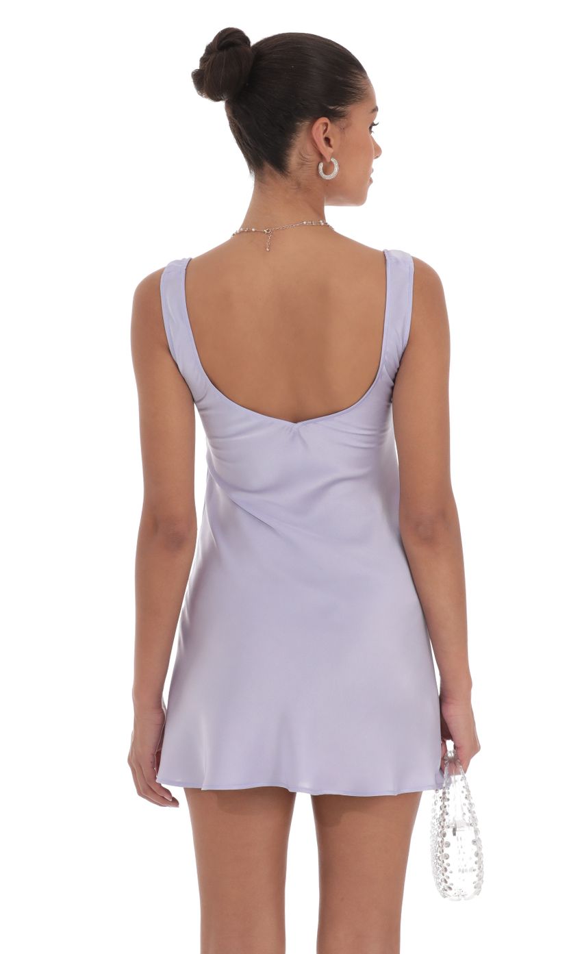 Picture Satin V-Neck Dress in Lavender. Source: https://media-img.lucyinthesky.com/data/Jul24/850xAUTO/9c99f5bb-91d6-42b2-91b3-788f85c93ec6.jpg