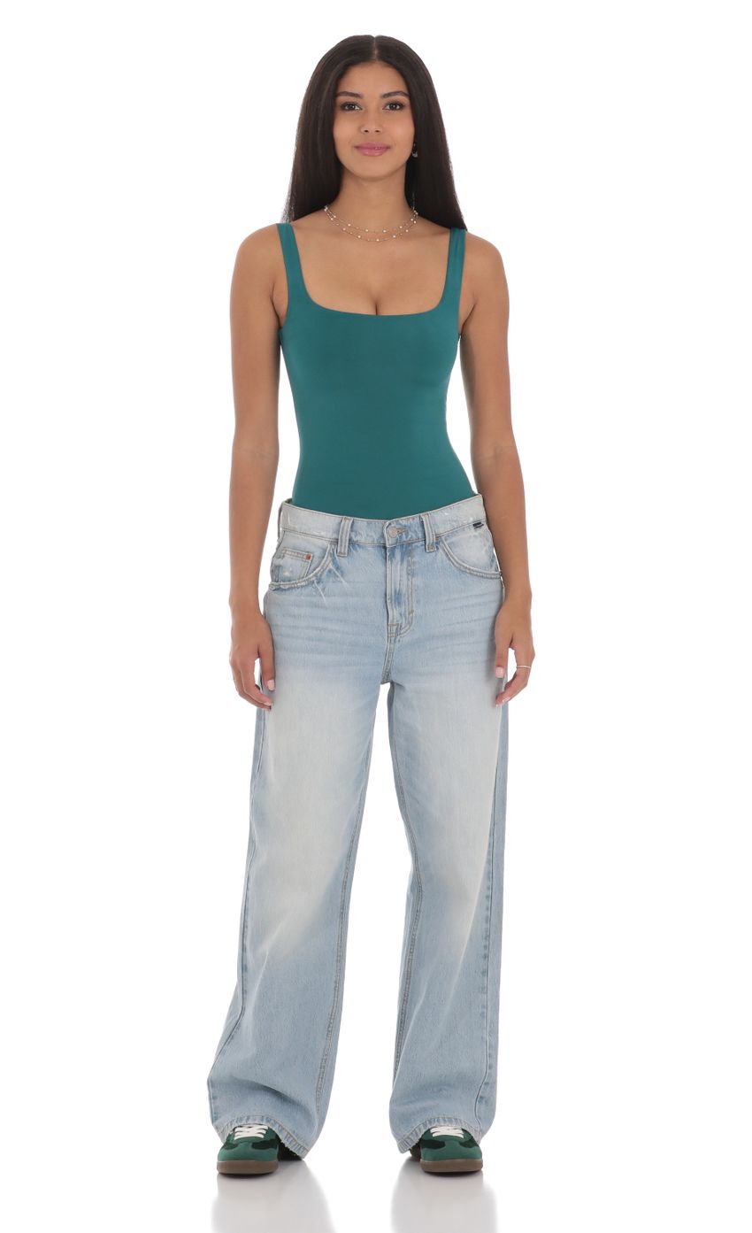 Picture Basic Tank Bodysuit in Teal. Source: https://media-img.lucyinthesky.com/data/Jul24/850xAUTO/b14ae16f-373d-4d04-be42-70dc385ac39d.jpg