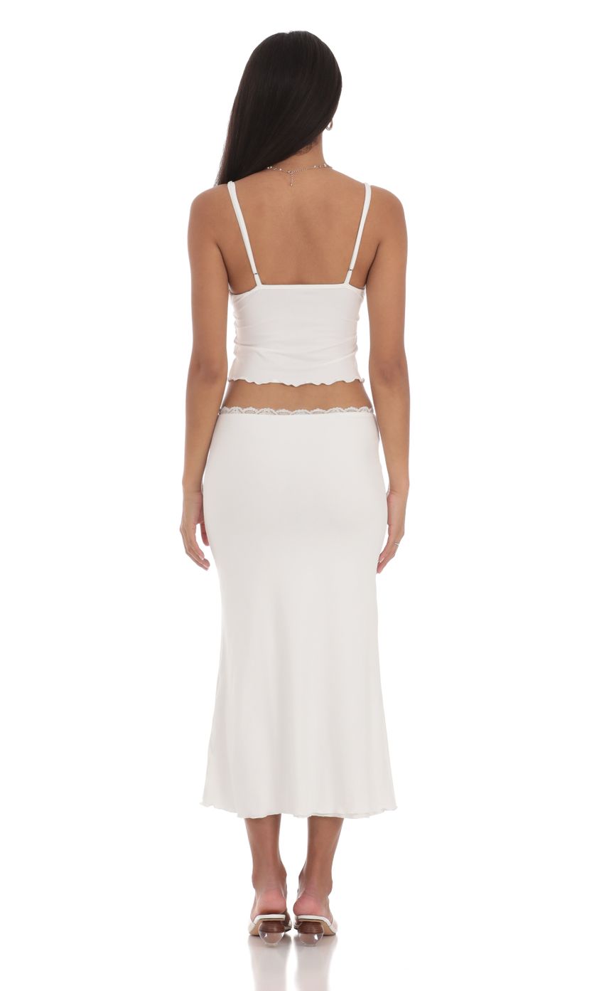 Picture Lace Trim Maxi Two Piece Set in White. Source: https://media-img.lucyinthesky.com/data/Jul24/850xAUTO/f35b193e-228c-4ee1-b0b2-7bdb7de95e5c.jpg