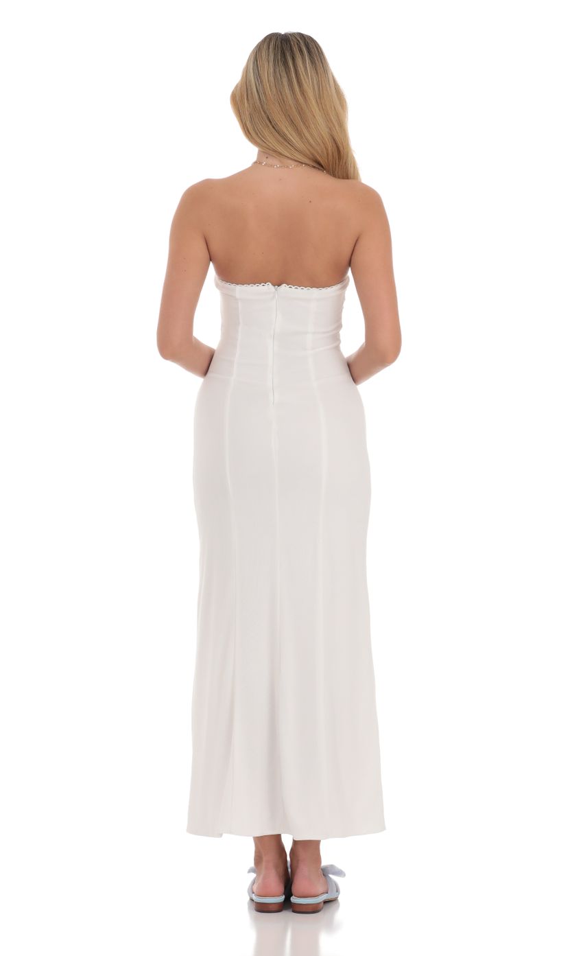 Picture Mesh Strapless Maxi Dress in White. Source: https://media-img.lucyinthesky.com/data/Jul24/850xAUTO/f5ec3242-0a90-405a-a767-820d5d6f2c03.jpg