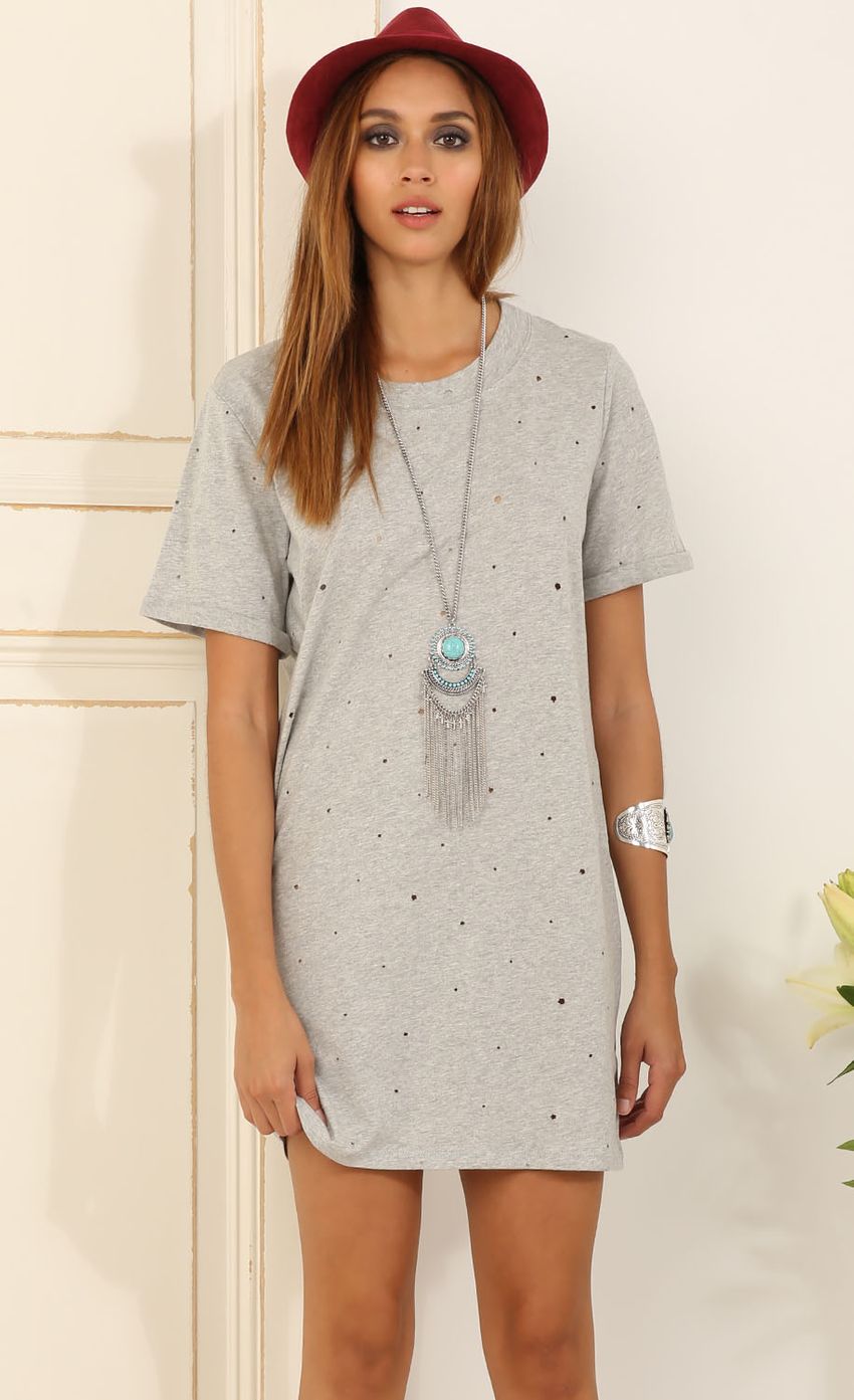 Picture Spotted Shirt Dress In Gray. Source: https://media-img.lucyinthesky.com/data/Jun15_1/850xAUTO/0Y5A5278.JPG