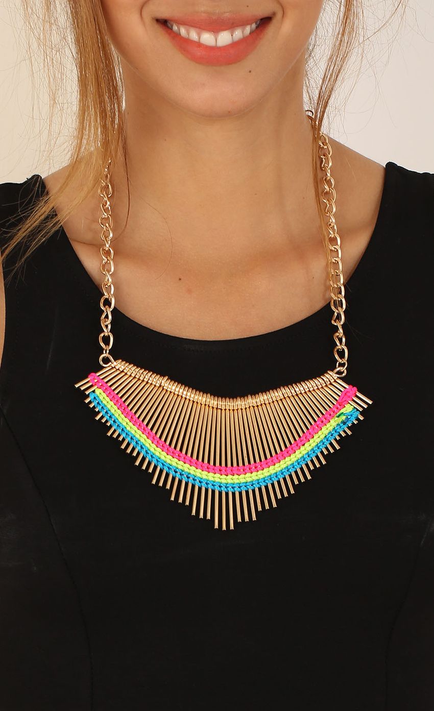 Picture Golden Rainbow Statement Necklace. Source: https://media-img.lucyinthesky.com/data/Jun15_1/850xAUTO/0Y5A6021.JPG
