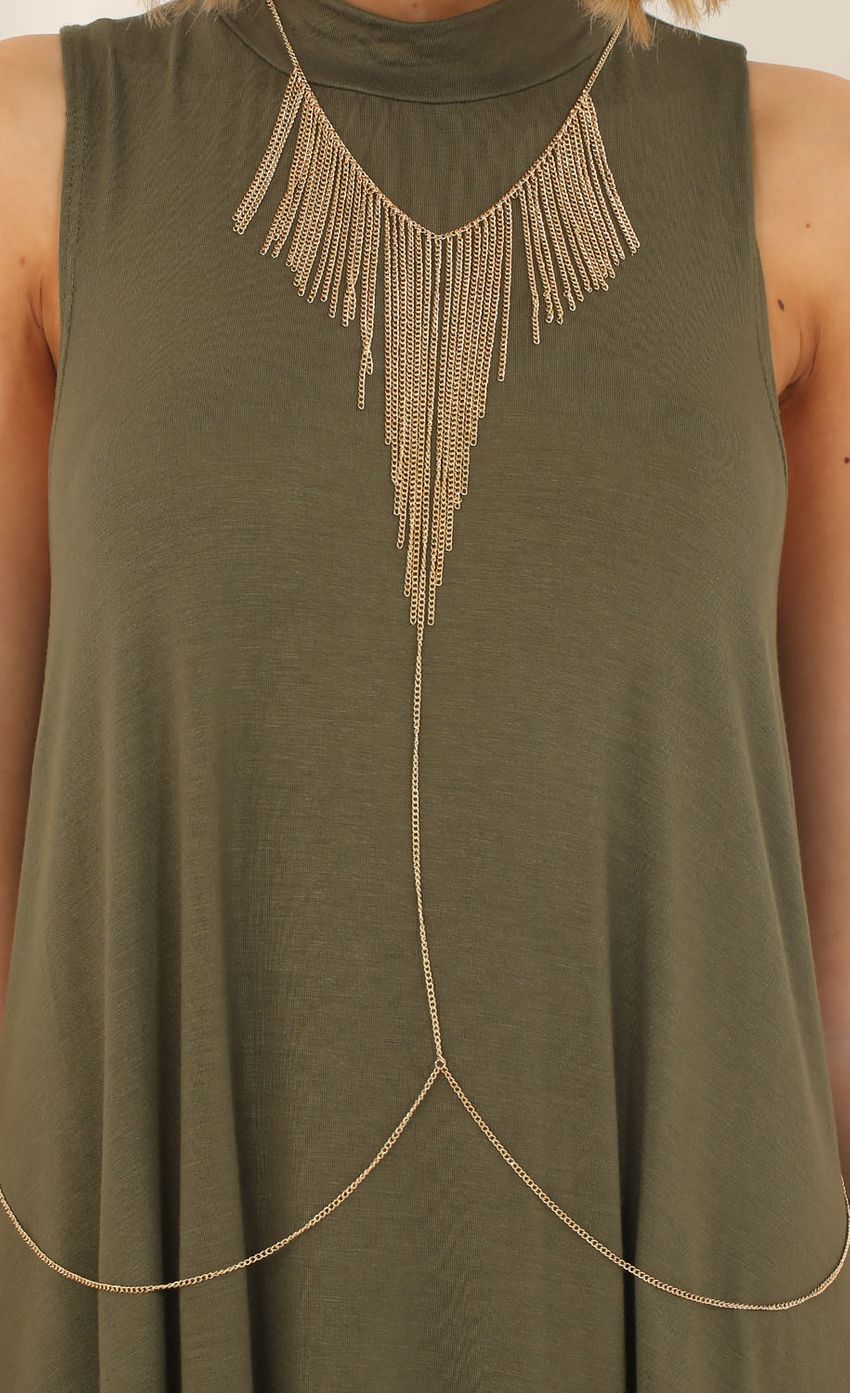 Picture Fringed Neck To Waist Necklace In Gold. Source: https://media-img.lucyinthesky.com/data/Jun15_1/850xAUTO/0Y5A6420.JPG