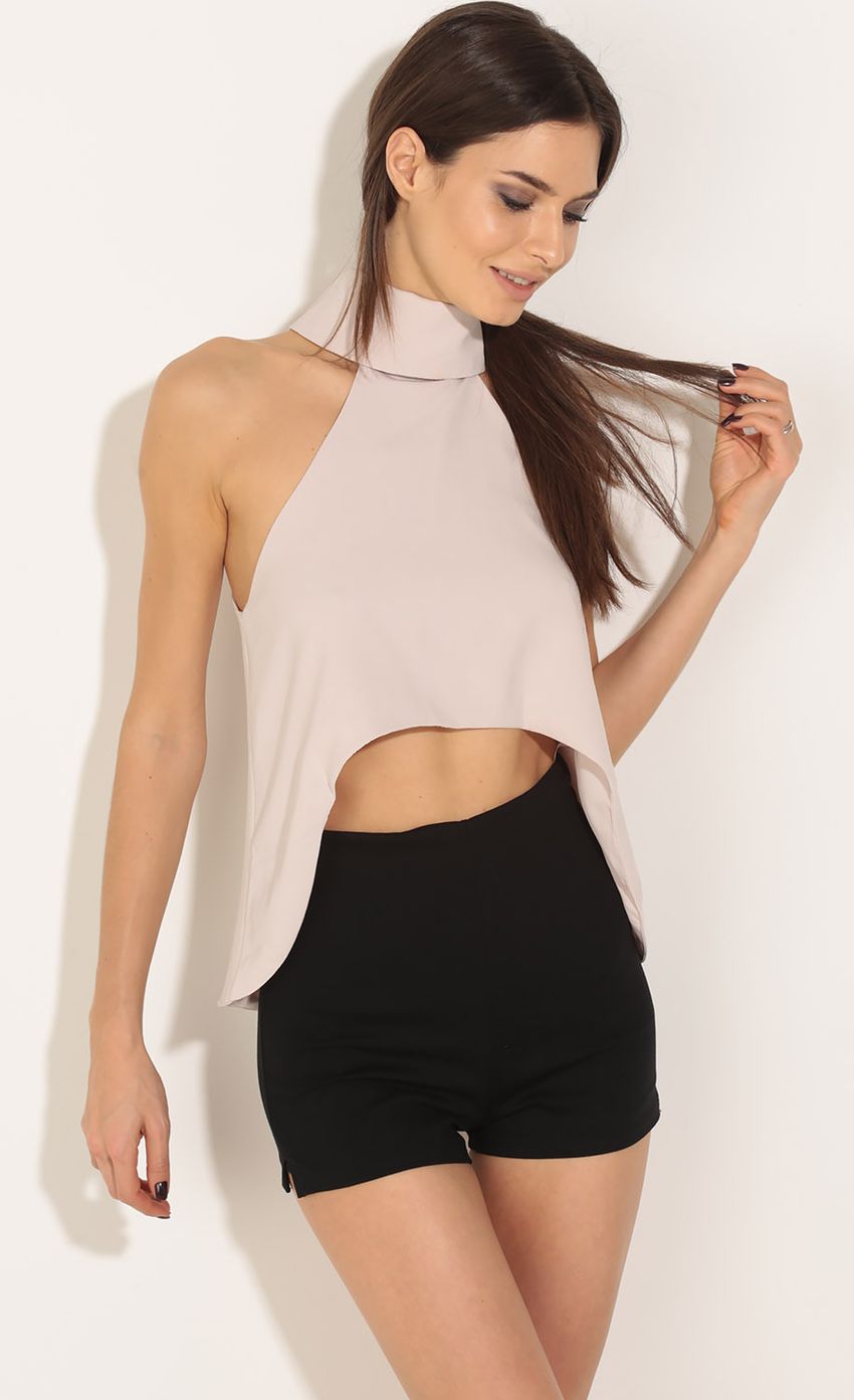 Picture High Neck Top In Beige. Source: https://media-img.lucyinthesky.com/data/Jun16_1/850xAUTO/0Y5A6658.JPG