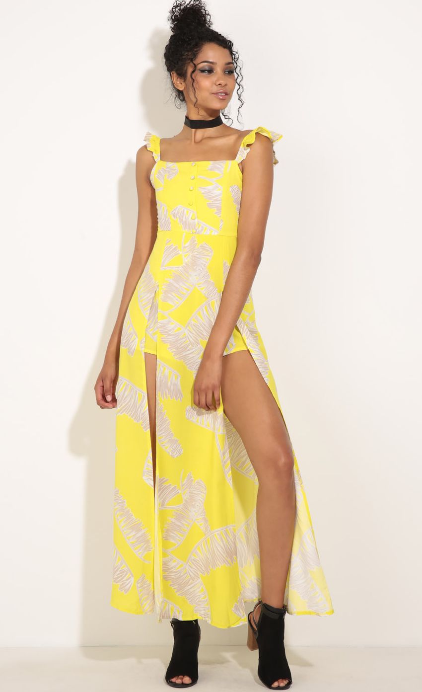 Picture Double Slit Maxi Romper In Yellow. Source: https://media-img.lucyinthesky.com/data/Jun16_2/850xAUTO/0Y5A0314.JPG