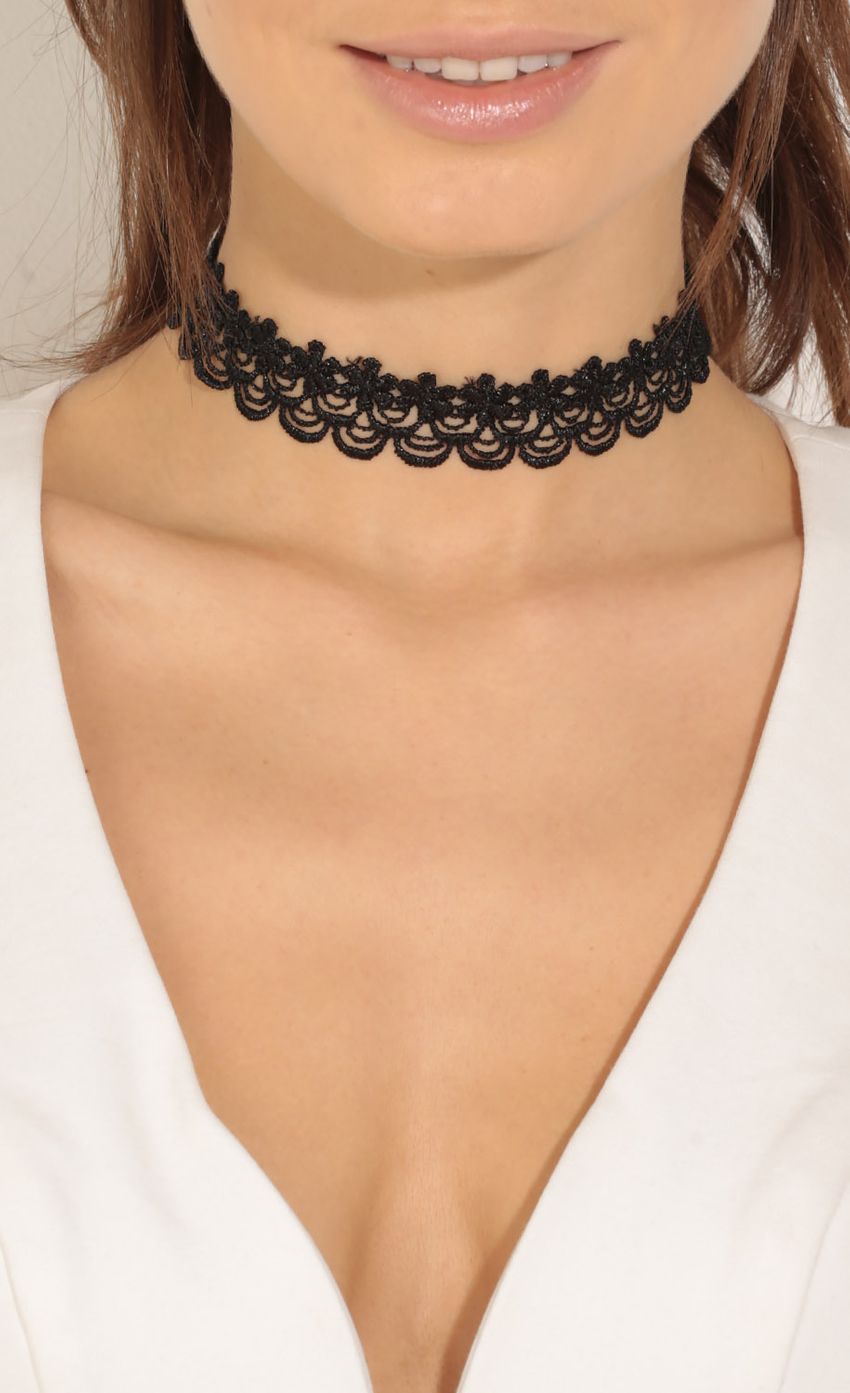 Picture Floral Crochet Choker In Black. Source: https://media-img.lucyinthesky.com/data/Jun16_2/850xAUTO/0Y5A0789.JPG