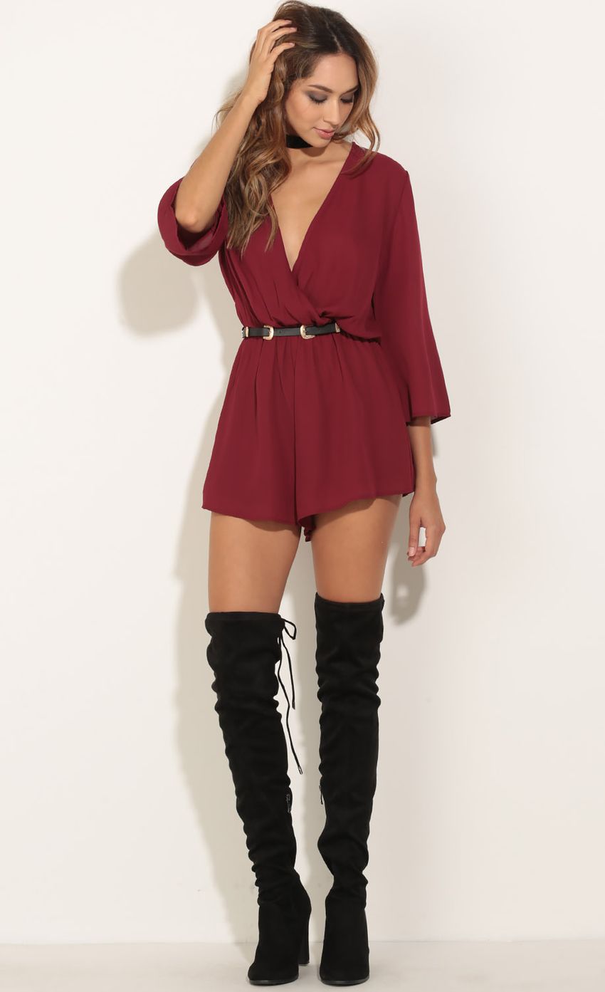 Picture Wrap Romper In Wine. Source: https://media-img.lucyinthesky.com/data/Jun16_2/850xAUTO/0Y5A0991.JPG