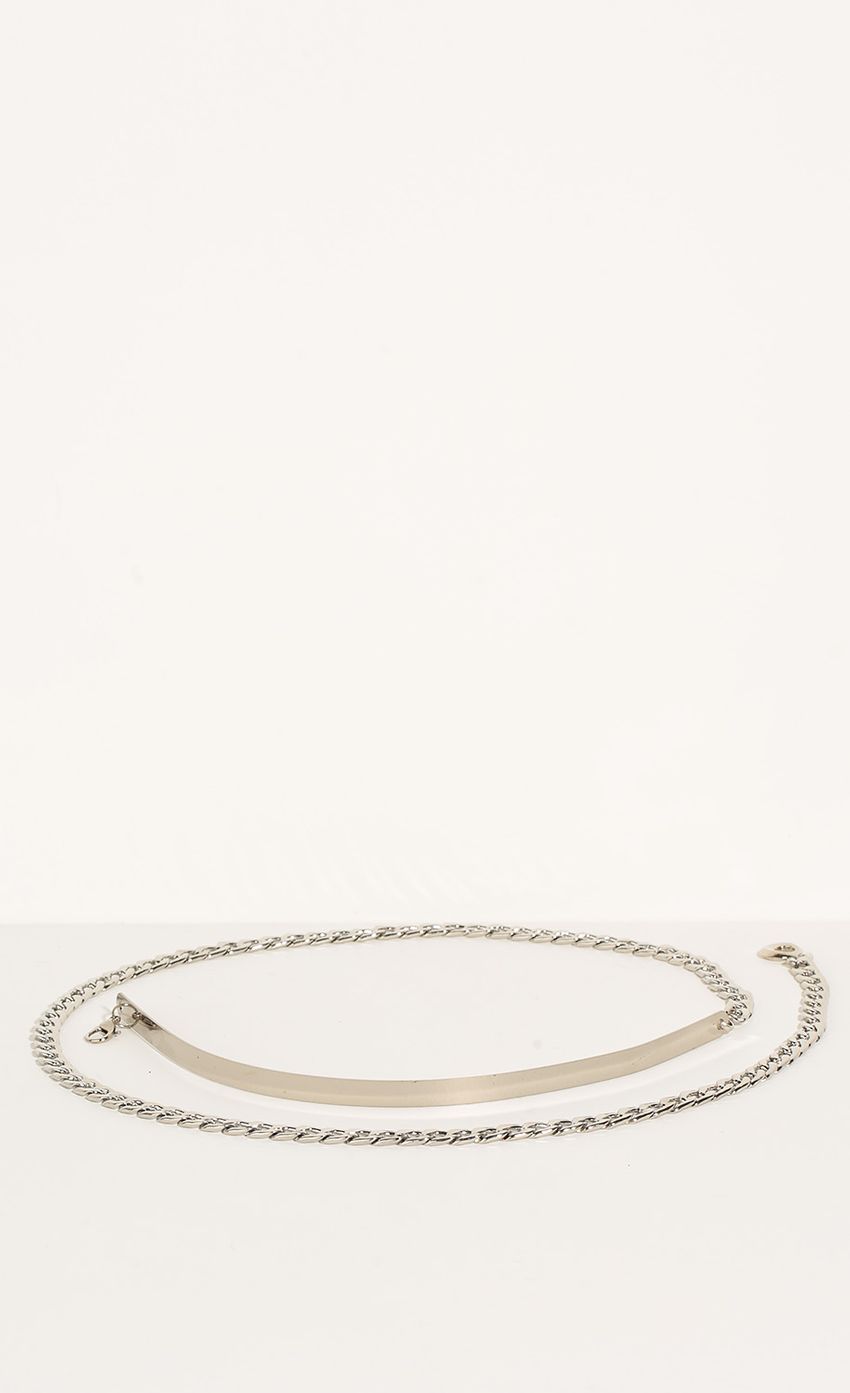 Picture Chain And Metal Skinny Belt In Silver. Source: https://media-img.lucyinthesky.com/data/Jun16_2/850xAUTO/0Y5A6505.JPG