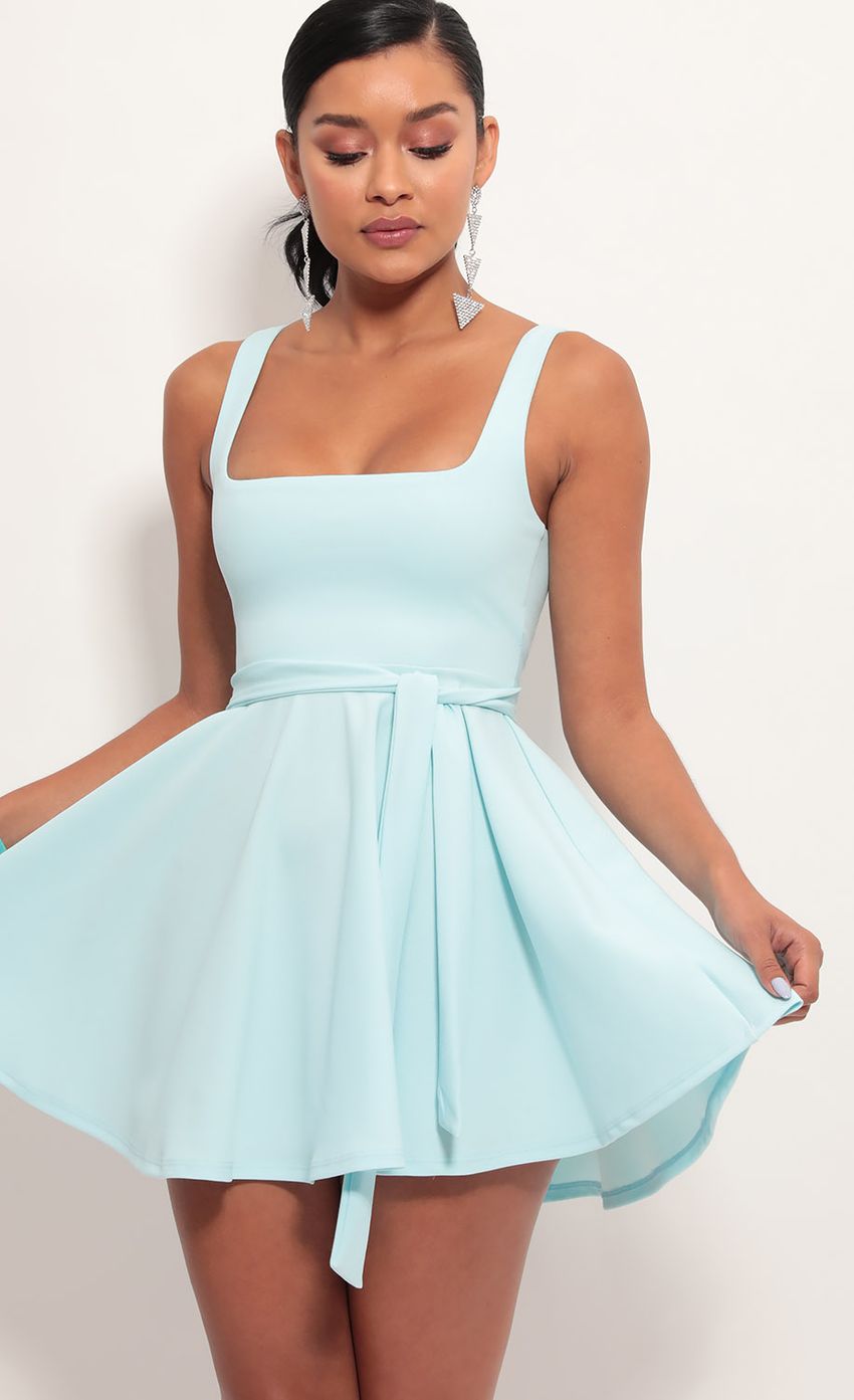 Picture Key West A-line Dress in Aqua Blue. Source: https://media-img.lucyinthesky.com/data/Jun19_2/850xAUTO/781A5693.JPG