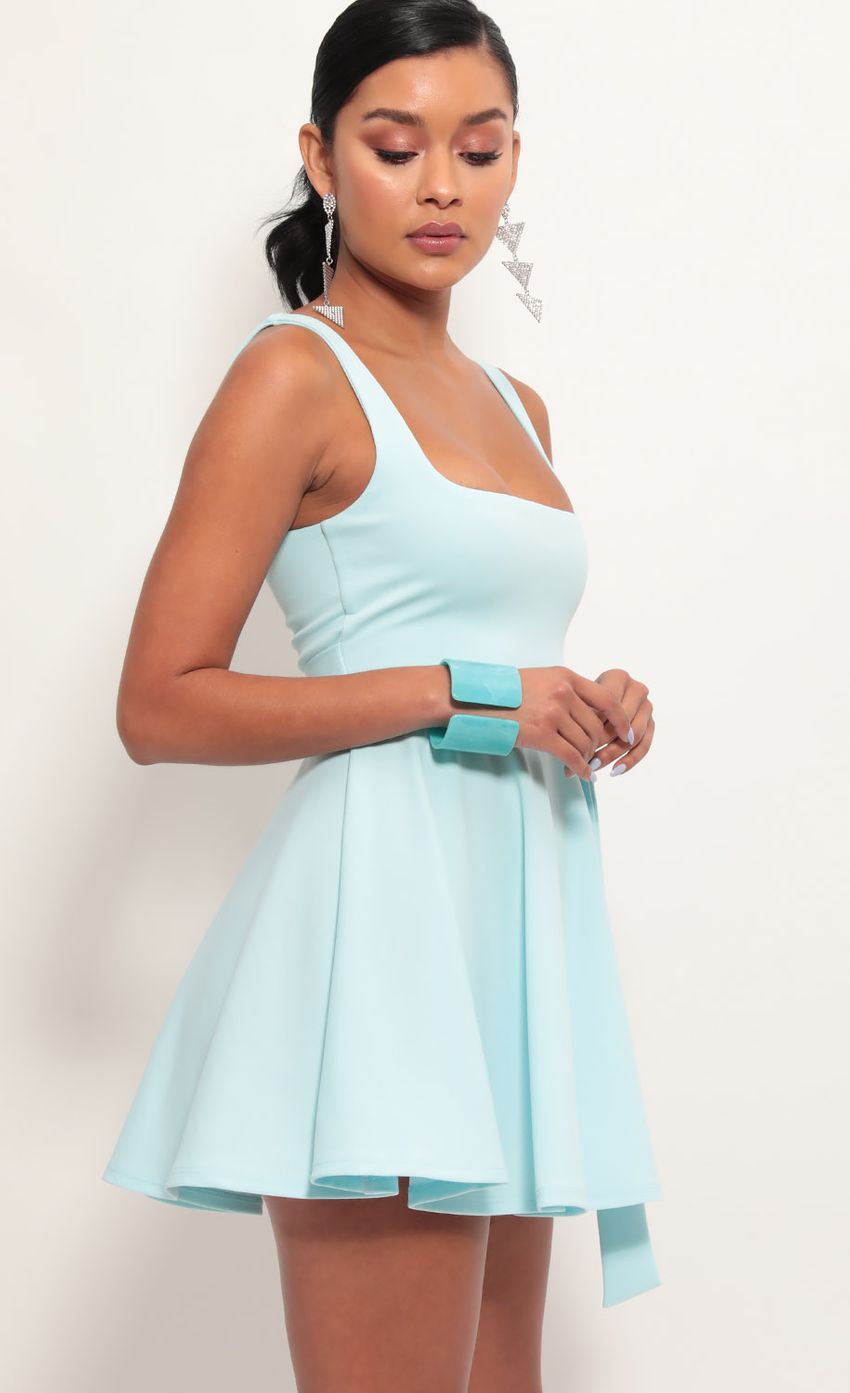 Picture Key West A-line Dress in Aqua Blue. Source: https://media-img.lucyinthesky.com/data/Jun19_2/850xAUTO/781A5709.JPG