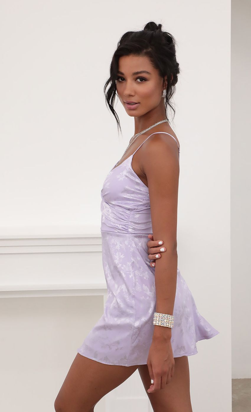 Picture A-line Frill Dress in Lilac Floral. Source: https://media-img.lucyinthesky.com/data/Jun20_2/850xAUTO/781A2180.JPG