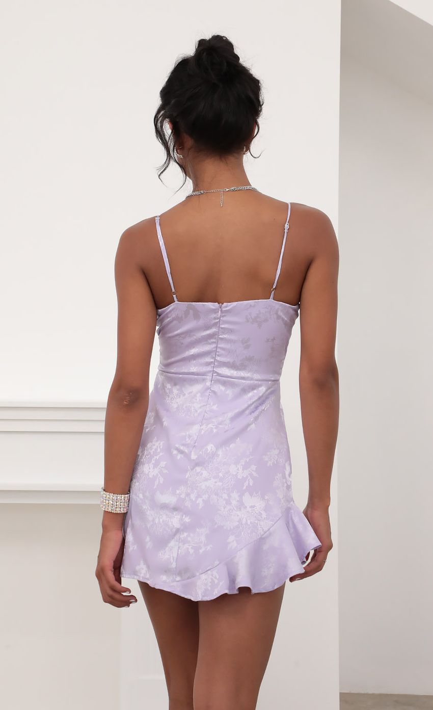 Picture A-line Frill Dress in Lilac Floral. Source: https://media-img.lucyinthesky.com/data/Jun20_2/850xAUTO/781A2273.JPG