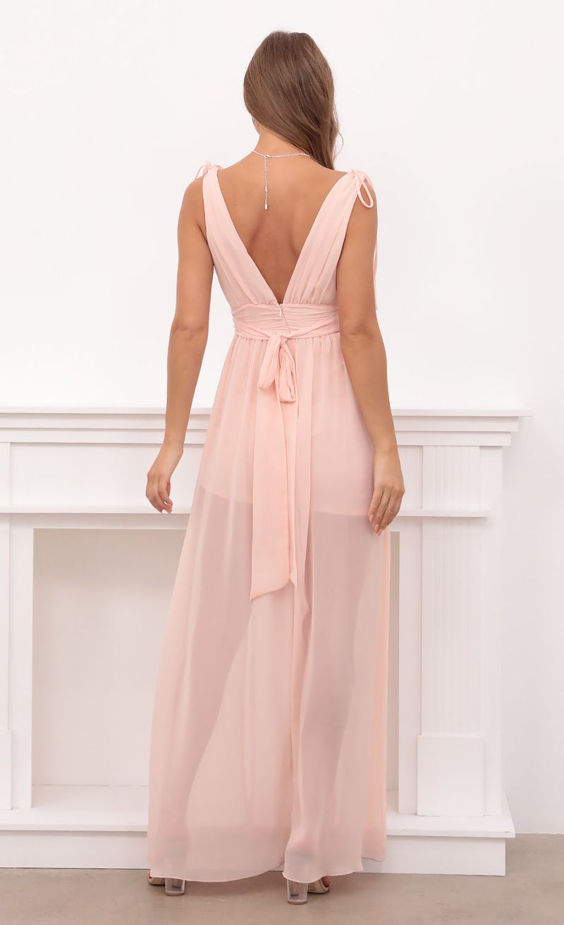 Blush Chiffon Dress