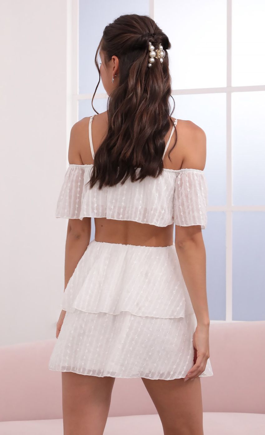 Picture Mesh Cutout Dress in White. Source: https://media-img.lucyinthesky.com/data/Jun21_2/850xAUTO/1V9A2546.JPG