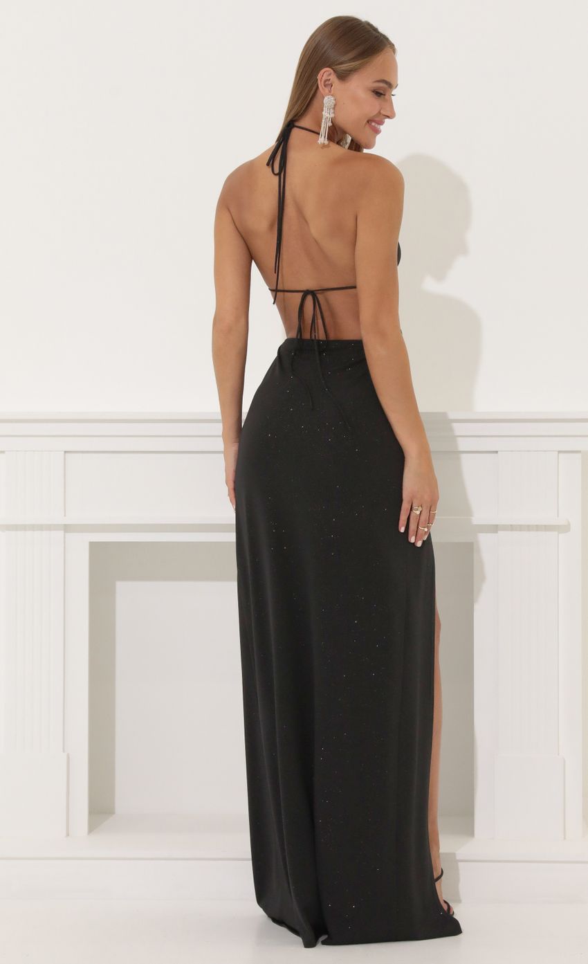 Picture Bikini Cutout Maxi Dress in Black. Source: https://media-img.lucyinthesky.com/data/Jun22_1/850xAUTO/1V9A4488.JPG
