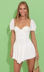 Picture Fit and Flare Dress in White. Source: https://media-img.lucyinthesky.com/data/Jun22_2/150xAUTO/1V9A3159.JPG