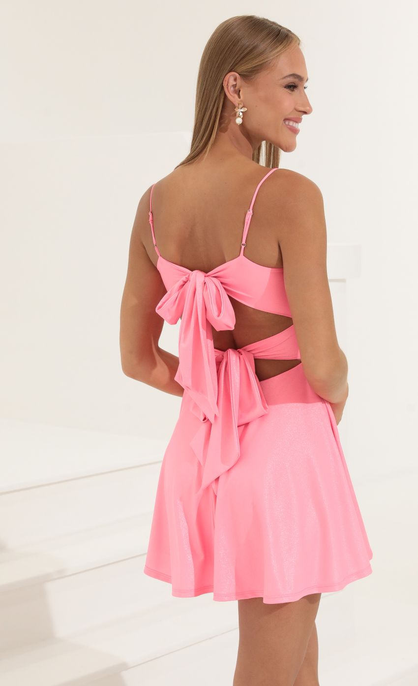 Picture Fit and Flare Dress in Pink. Source: https://media-img.lucyinthesky.com/data/Jun22_2/850xAUTO/1V9A7471.JPG