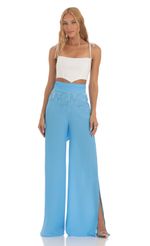 Picture Taria Lemon Wide Leg Pants in White. Source: https://media-img.lucyinthesky.com/data/Jun23/150xAUTO/0a7d164a-7f06-40ae-911d-6927a9d628fe.jpg