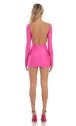 Picture Open Back Bodycon Dress in Hot Pink. Source: https://media-img.lucyinthesky.com/data/Jun23/150xAUTO/4a4127fd-eea4-4449-8af6-2f64cf7f73f2.jpg