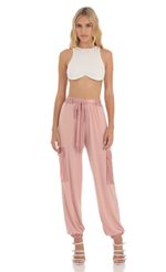 Picture Shimmer Pants in Pink. Source: https://media-img.lucyinthesky.com/data/Jun23/150xAUTO/85c38299-6aef-406d-b0cc-28fd1c70bc76.jpg