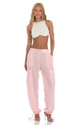 Picture Sequin Pants in Pink. Source: https://media-img.lucyinthesky.com/data/Jun23/150xAUTO/e810f53f-acd7-4311-bac6-1a4c19092b43.jpg