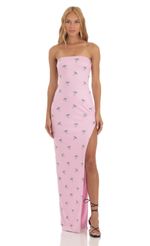 Picture Strapless Maxi Dress in Pink. Source: https://media-img.lucyinthesky.com/data/Jun23/150xAUTO/f3f3ee2c-993f-4f6a-b6c2-f3fe83544730.jpg