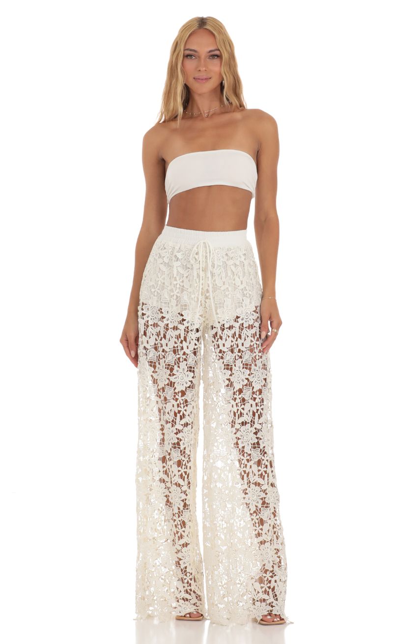 Casual Lace-up Loose Croci Two Piece Pants Set